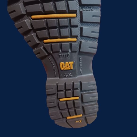 Caterpillar Womens Echo Steel Toe Work Boots Leather Upper Gray Sz 5,5 - Picture 13 of 16